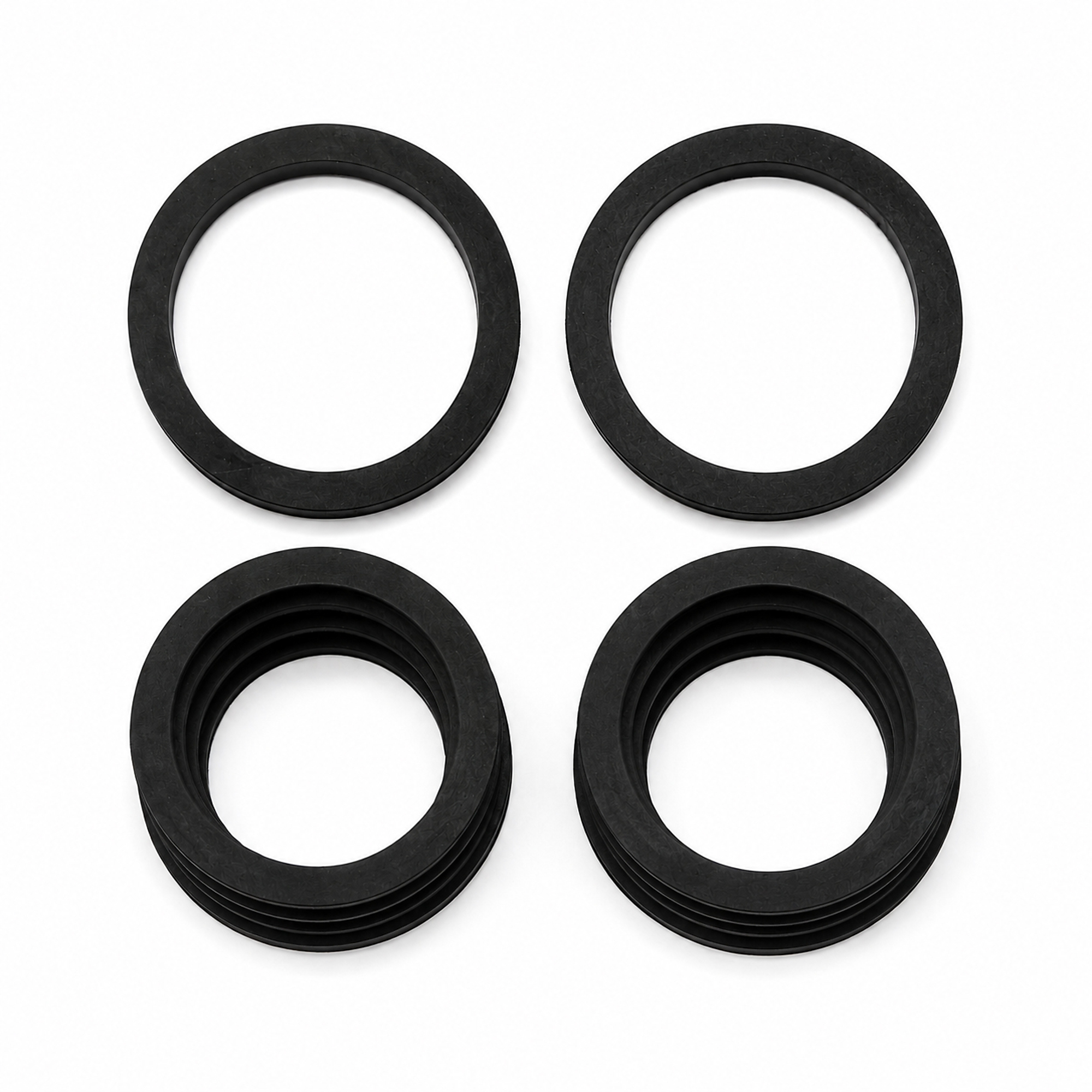 Capital Rubber 4" Cam Lock Coupling Replacement Gaskets, Buna, 6-Pack